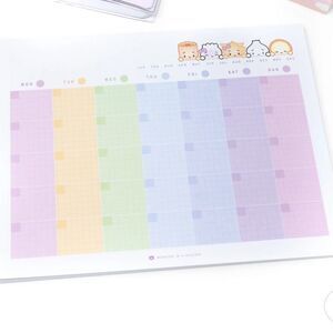 Planner undated pages detached block
